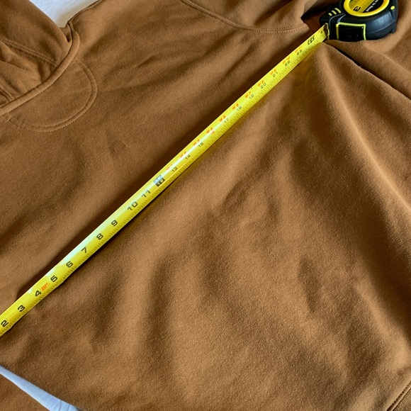 Carhartt Men's brown Hoodie with Black Logo - Picture 6 of 7